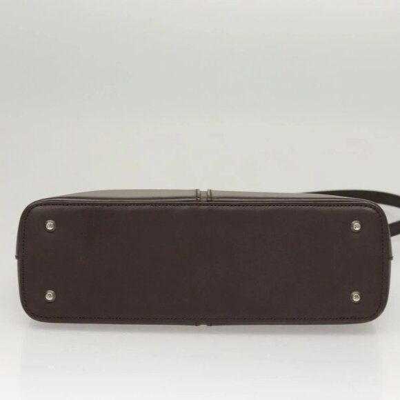 BURBERRY Shoulder Bag Leather Brown Silver Auth - Picture 5 of 16